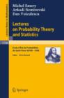 Image for Lectures on Probability Theory and Statistics : Ecole d&#39;Ete de Probabilites de Saint-Flour XXVIII - 1998
