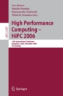 Image for High performance computing - HiPC 2006: 13th International Conference Bangalore, India, December 18-21 2006 : proceedings