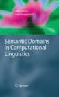 Image for Semantic domains in computational linguistics