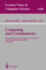 Image for Computing and Combinatorics: 4th Annual International Conference, COCOON&#39;98, Taipei, Taiwan, R.o.C., August 12-14, 1998
