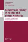 Image for Security and Privacy in Ad-Hoc and Sensor Networks : Third European Workshop, ESAS 2006, Hamburg, Germany, September 20-21, 2006, Revised Selected Papers