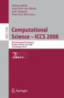 Image for Computational Science – ICCS 2008