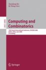 Image for Computing and Combinatorics : 14th International Conference, COCOON 2008 Dalian, China, June 27-29, 2008, Proceedings
