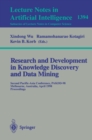 Image for Research and development in knowledge discovery and data mining: Second Pacific-Asia Conference, PAKDD-98, Melbourne, Australia April 15-17, 1998 : proceedings