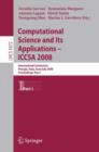 Image for Computational Science and Its Applications - ICCSA 2008