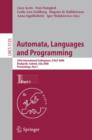 Image for Automata, Languages and Programming : 35th International Colloquium, ICALP 2008 Reykjavik, Iceland, July 7-11, 2008 Proceedings, Part I