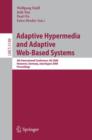 Image for Adaptive Hypermedia and Adaptive Web-Based Systems