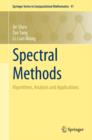 Image for Spectral methods: algorithms, analysis and applications : 41