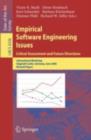 Image for Empirical Software Engineering Issues. Critical Assessment and Future Directions: International Workshop, Dagstuhl Castle, Germany, June 26-30, 2006, Revised Papers : 4336