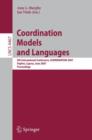 Image for Coordination Models and Languages : 9th International Conference, COORDINATION 2007, Paphos, Cyprus, June 6-8, 2007, Proceedings
