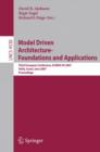 Image for Model Driven Architecture - Foundations and Applications