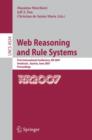 Image for Web Reasoning and Rule Systems : First International Conference, RR 2007, Innsbruck, Austria, June 7-8, 2007, Proceedings