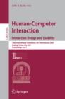 Image for Human-Computer Interaction. Interaction Design and Usability: 12th International Conference, HCI International 2007, Beijing, China, July 22-27, 2007, Proceedings, Part I