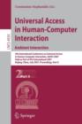 Image for Universal Access in Human-Computer Interaction. Ambient Interaction : 4th International Conference on Universal Access in Human-Computer Interaction, UAHCI 2007, Held as Part of HCI International 2007