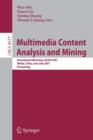 Image for Multimedia Content Analysis and Mining