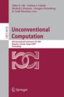 Image for Unconventional Computation : 6th International Conference, UC 2007, Kingston, Canada, August 13-17, 2007, Proceedings