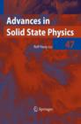 Image for Advances in solid state physicsVol. 47