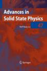 Image for Advances in solid state physics