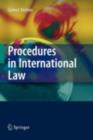 Image for Procedures in international law