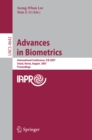 Image for Advances in Biometrics: International Conference, ICB 2007, Seoul, Korea, August 27-29, 2007, Proceedings