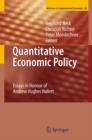 Image for Quantitative economic policy  : essays in honour of Andrew Hughes Hallett