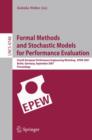 Image for Formal Methods and Stochastic Models for Performance Evaluation