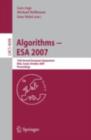 Image for Algorithms - ESA 2007: 15th Annual European Symposium, Eilat, Israel, October 8-10, 2007, Proceedings : 4698