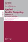 Image for Applied parallel computing  : state of the art in scientific computing