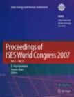 Image for Proceedings of ISES World Congress 2007: solar energy and human settlement