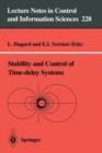 Image for Stability and Control of Time-delay Systems