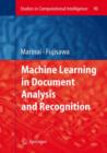 Image for Machine Learning in Document Analysis and Recognition