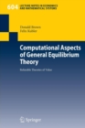 Image for Computational aspects of general equilibrium theory  : refutable theories of value