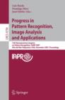 Image for Progress in Pattern Recognition, Image Analysis and Applications