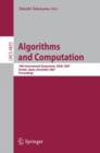 Image for Algorithms and Computation : 18th International Symposium, ISAAC 2007, Sendai, Japan, December 17-19, 2007, Proceedings