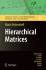 Image for Hierarchical matrices  : a means to efficiently solve elliptic boundary value problems