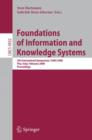Image for Foundations of Information and Knowledge Systems : 5th International Symposium, FoIKS 2008, Pisa, Italy, February 11-15, 2008, Proceedings
