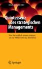 Image for Quintessenz des strategischen Managements