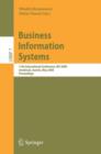 Image for Business information systems  : 11th International Conference, BIS 2008, Innsbruck, Austria, May 5-7, 2008, proceedings