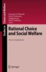 Image for Rational choice and social welfare: theory and applications
