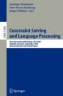 Image for Constraint Solving and Language Processing