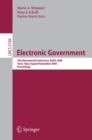 Image for Electronic Government : 7th International Conference, EGOV 2008, Torino, Italy, August 31 - September 5, 2008, Proceedings