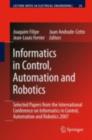 Image for Informatics in control, automation and robotics: selected papers from the International Conference on Informatics in Control, Automation and Robotics