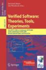 Image for Verified Software: Theories, Tools, Experiments