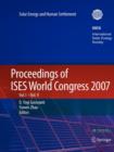 Image for Proceedings of ISES World Congress 2007 (Vol.1-Vol.5) : Solar Energy and Human Settlement