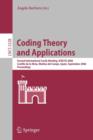 Image for Coding Theory and Applications