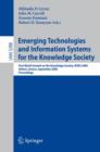 Image for Emerging Technologies and Information Systems for the Knowledge Society