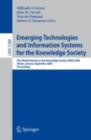 Image for Emerging Technologies and Information Systems for the Knowledge Society: First World Summit on the Knowledge Society, WSKS 2008, Athens, Greece, September 24-26, 2008. Proceedings
