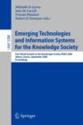 Image for Emerging Technologies and Information Systems for the Knowledge Society