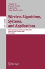 Image for Wireless Algorithms, Systems, and Applications : Third International Conference, WASA 2008, Dallas, TX, USA, October 26-28, 2008, Proceedings