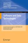 Image for Software and data technologies: Second International Conference, ICSOFT/ENASE 2007, Barcelona, Spain, July 22-25, 2007, revised selected papers : 22
